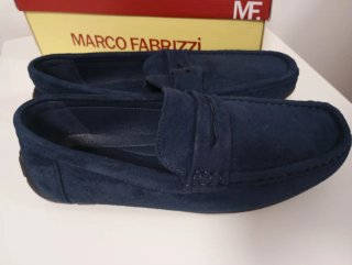 Mocasines ante azul Marco Fabbrizi Talla 40