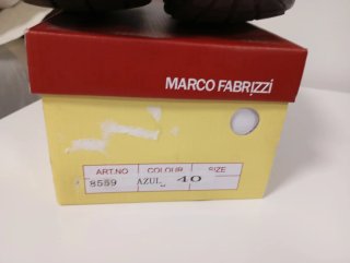 Mocasines ante azul Marco Fabbrizi Talla 40