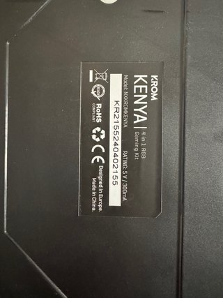 Teclado Gaming Krom Kenya Negro