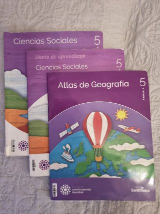Ciencias sociales 5 Primaria + Atlas Santillana