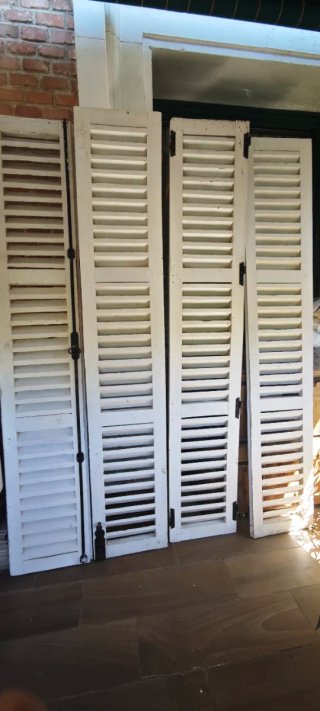 4 Mallorquinas de Madera Blancas