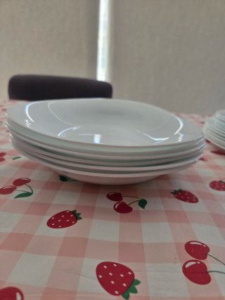 Vajilla triangular 6 servicios