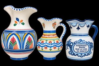 Lote 3 Jarras Cerámica Talavera AFAR DEL CARMEN