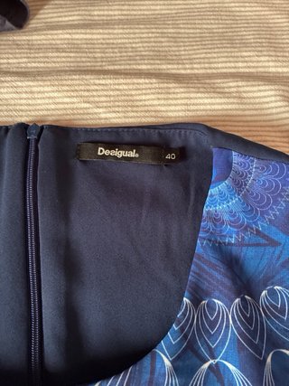 Vestido Desigual Azul Talla 40 SOLO VENTA EN MANO