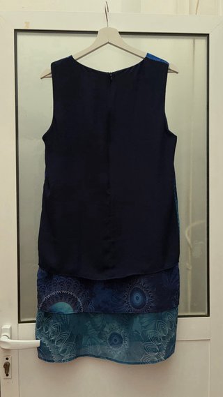 Vestido Desigual Azul Talla 40 SOLO VENTA EN MANO