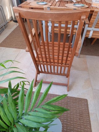 Poltrona in legno di teak