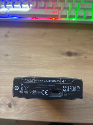 SanDisk G-Drive Armor ATD 4TB