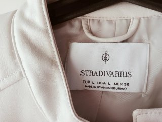 Cazadora Stradivarius Talla L Piel Sintética