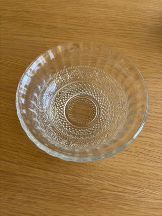 Vajilla de cristal sin estrenar