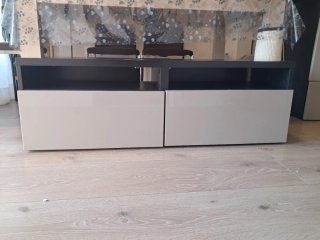 Muebles Besta IKEA beige/negro