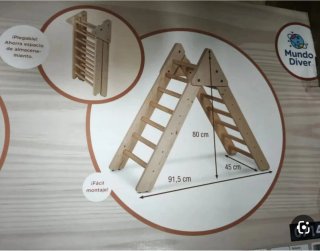 Triángulo de escalada infantil plegable