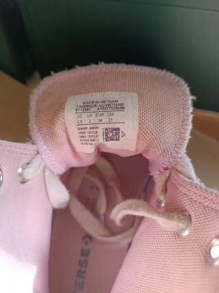 Converse ricamate fiori bambina n.34