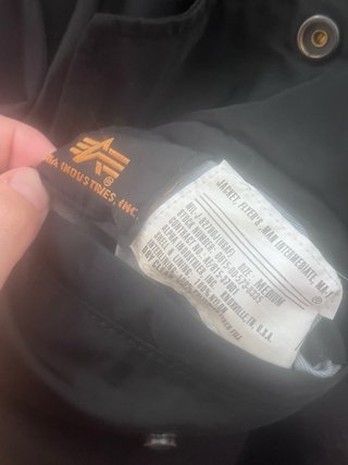 Chaqueta Bomber Alpha Industries MA-1 Negra