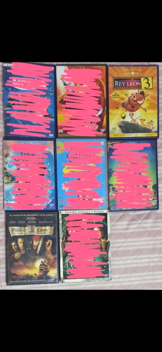 Películas DVD (Español/Inglés)