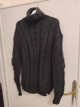 Maglione collo alto nero