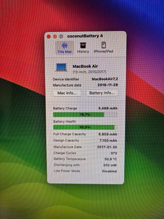 MacBook Air i5 SSD 2015 8GB