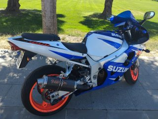 Suzuki GSX-R 600 Sportbike Azul/Blanco