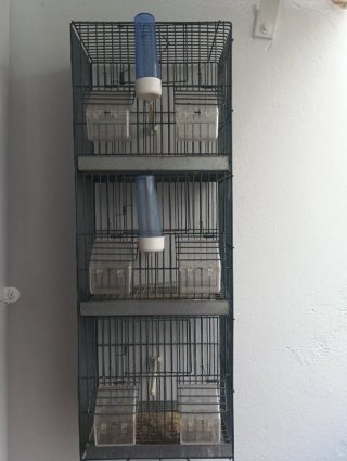 Jaula para canarios de 3 pisos