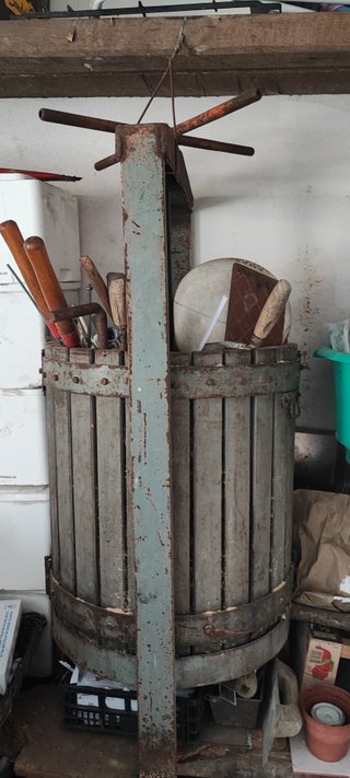 Prensa de madera para vino/sidra