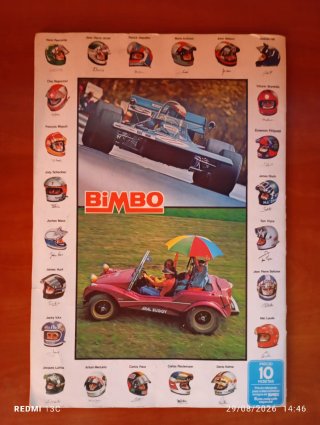 Álbum Cromos El Mundo del Automóvil Bimbo 1977