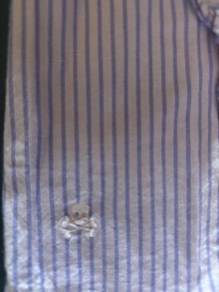 Blusa niña rayas y volantes rosa/lila talla 12