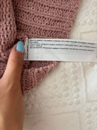 Jersey Mango rosa cuello alto