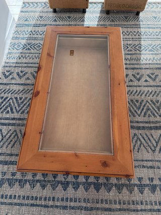 Mesa de centro madera y cristal