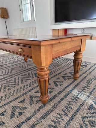 Mesa de centro madera y cristal