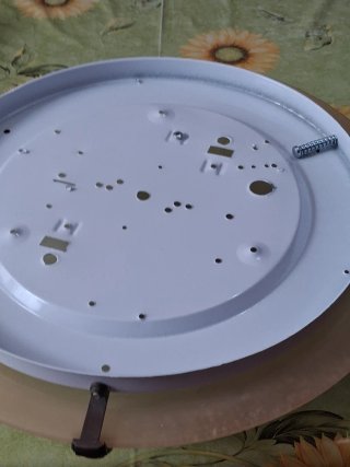 Plafoniera in vetro e legno