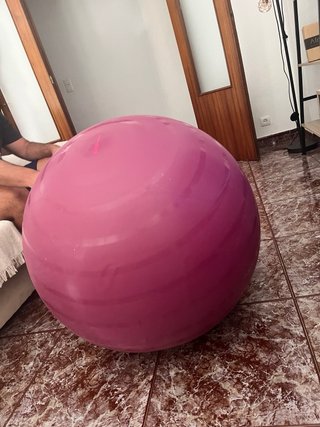 Pelota Pilates DOMYOS Talla L Burdeos