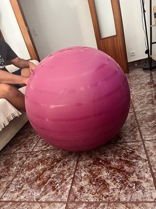 Pelota Pilates DOMYOS Talla L Burdeos