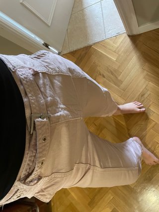 Pantalón Mango Rosa con Cinturón