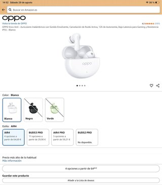 OPPO Enco Air4 Auriculares nuevos precintados