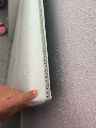 Cabezal tapizado blanco