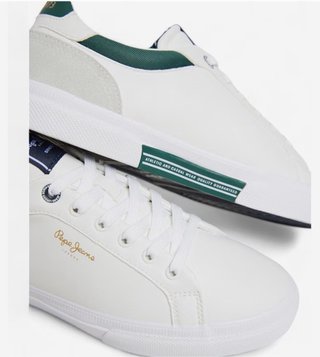 Zapatillas Pepe Jeans Blancas y Verdes Talla 42