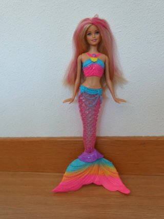 Lote Barbie sirena, sirena Ariel Disney, Vips Pets
