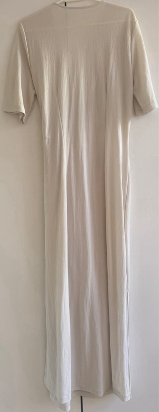 Vestido Massimo Dutti Beige Nudo Largo talla 38