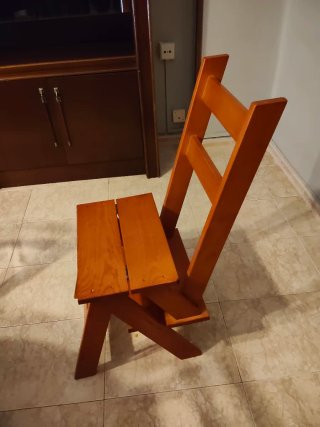 Silla Escalera Madera