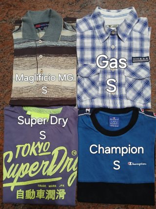 Set 4 Capi Uomo Tg. S Mix Brand, + 2 omaggi