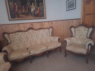 Conjunto Tresillo y Sillones Clásicos