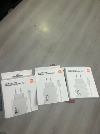 Lote 3x Cargador Xiaomi 90W HyperCharge Combo Typ