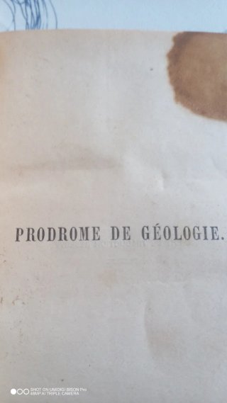 Libro Geología antiguo En Francés 1865.