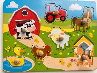 Puzles de madera para niños - animales