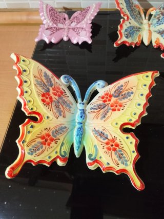 Farfalle in ceramica decorative