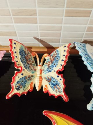Farfalle in ceramica decorative