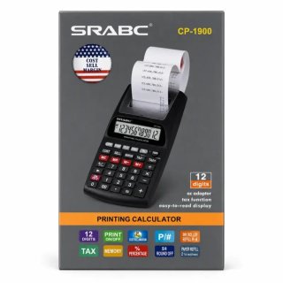 Calculadora Impresora SRABC CP-1900 12 Dígitos