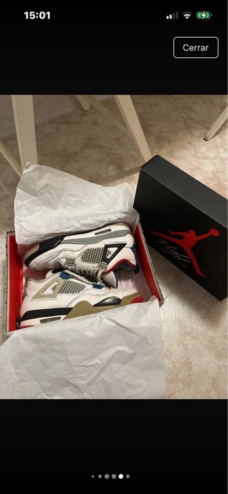 Air Jordan Retro 4 Blancas Rojas