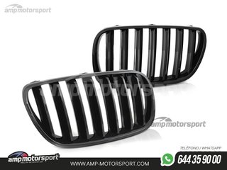 PARRILLA DELANTERA PARA BMW X5 E53 2003-2007 NEGRO BRILLO