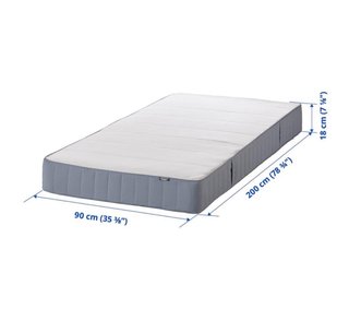 Cama Canapé Ikea 90x200cm + Colchón