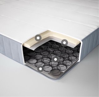 Cama Canapé Ikea 90x200cm + Colchón